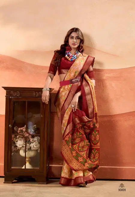 Prachi By Girnar Soft Cotton Saree Wholesale Clothing Suppliers In India